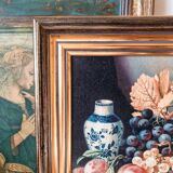 Still life reproduction with golden frame