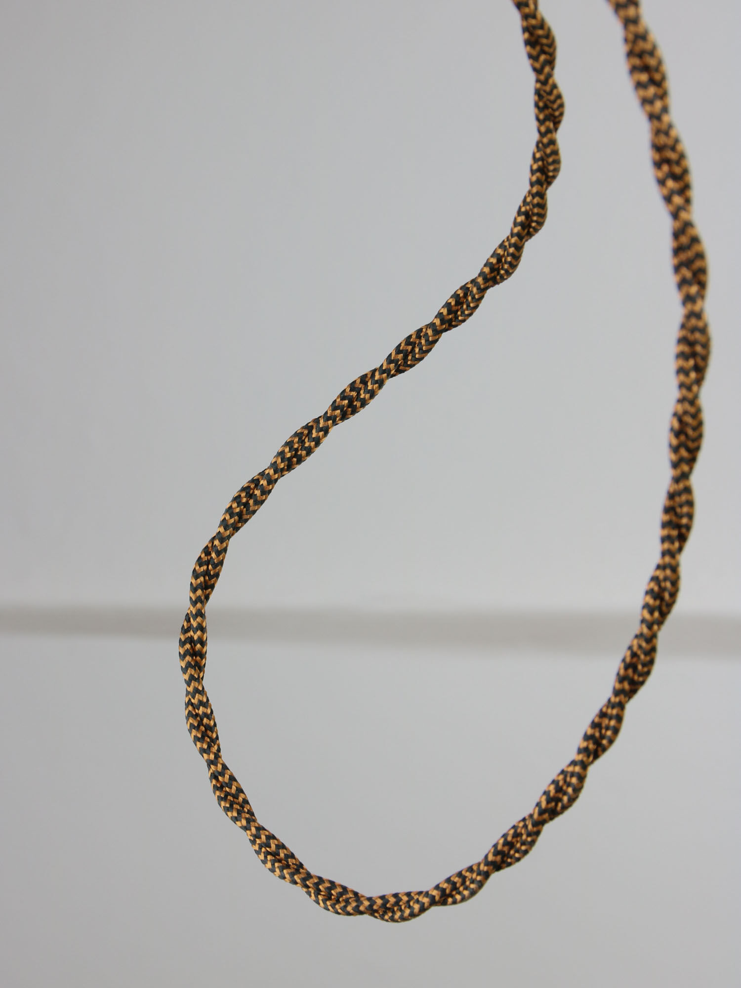 Mid-century Glass & Brass Pendant Lamp