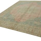 Handmade Turkish Contemporary 1980s 286 cm x 390 cm Beige Wool Carpet