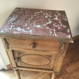 Old marble bedside table