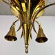 Lustre en laiton de la sécession viennoise par Dagobert Peche