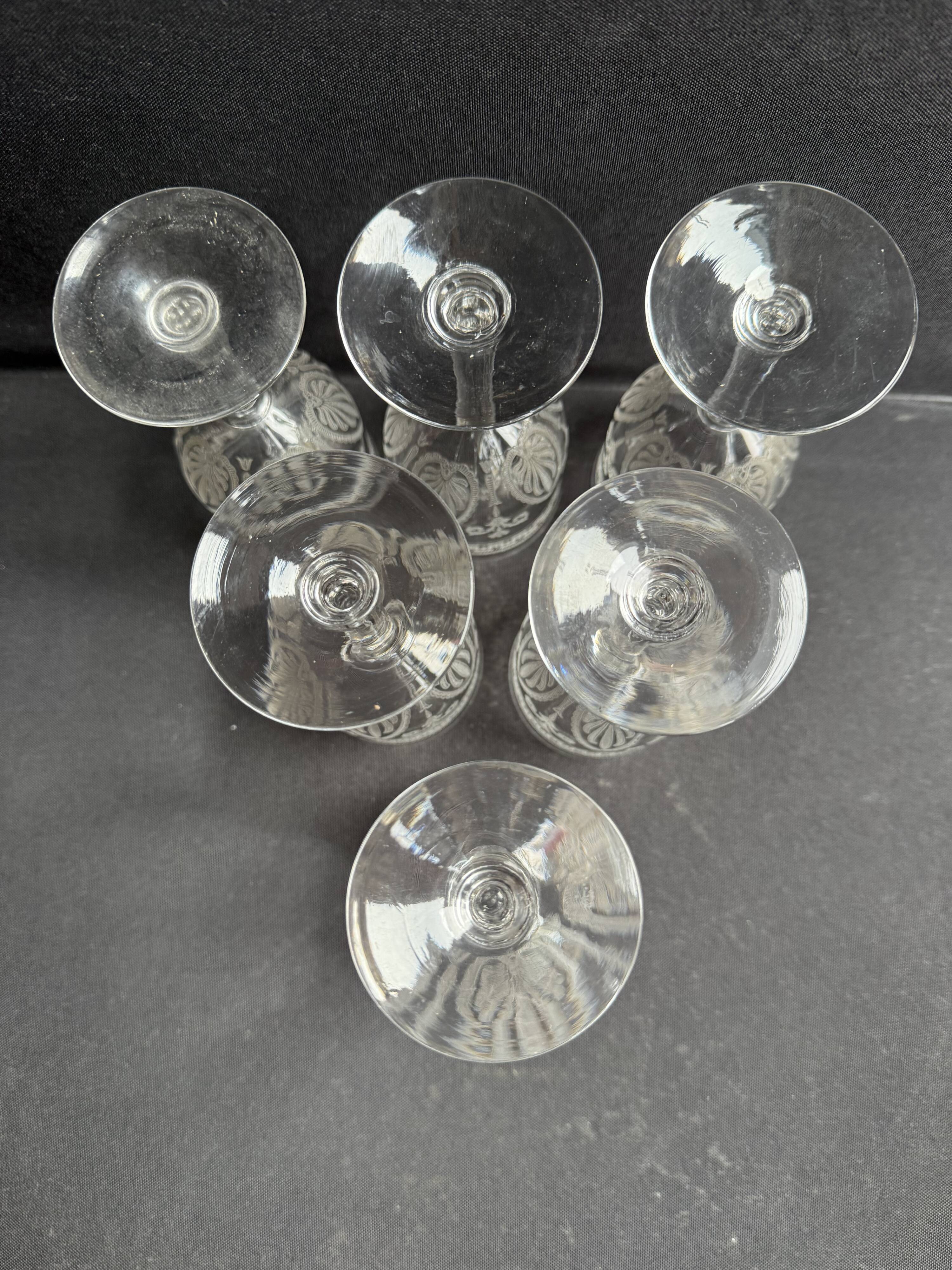 6 Wine glasses – Saint Louis Pasteur service
