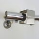 Pair of Space Age wall lights, adjustable, chrome-plated metal, aluminium, 60
