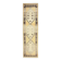 Tapis de couloir tissé à la main turc vintage or-beige 115x419