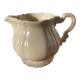 Sarreguemines earthenware milk jug Ivory