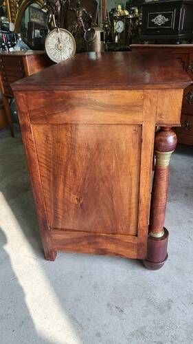 COMMODE EMPIRE 4 TIROIRS EN ACAJOU DU XIX ème SIECLE