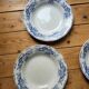 9 Ceylan soup plates from Creil and Montereau Labrador