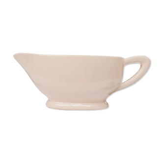 Digoin Sarreguemines pink porcelain saucière