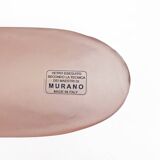 Paire d'appliques murales Fontana Arte de style moderne du milieu du siècle en verre de Murano rose