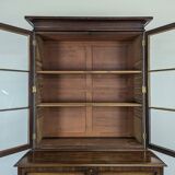 English mahogany secretary bookcase.