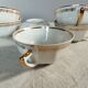 6 tasses café porcelaine F. Chauvigny, France, 1960