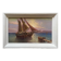 Tableau HSP "Mediterranean Sea" sailing boats in the port signed Dorges