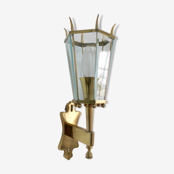 Vintage brass wall sconce