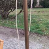 50s floor lamp in gilded brass