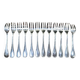 Set of 12 silver-plated cake forks from Christofle, Rubans model