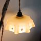 Vintage glass portable lamp