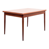 Table de salle à manger, teck, deux rallonges