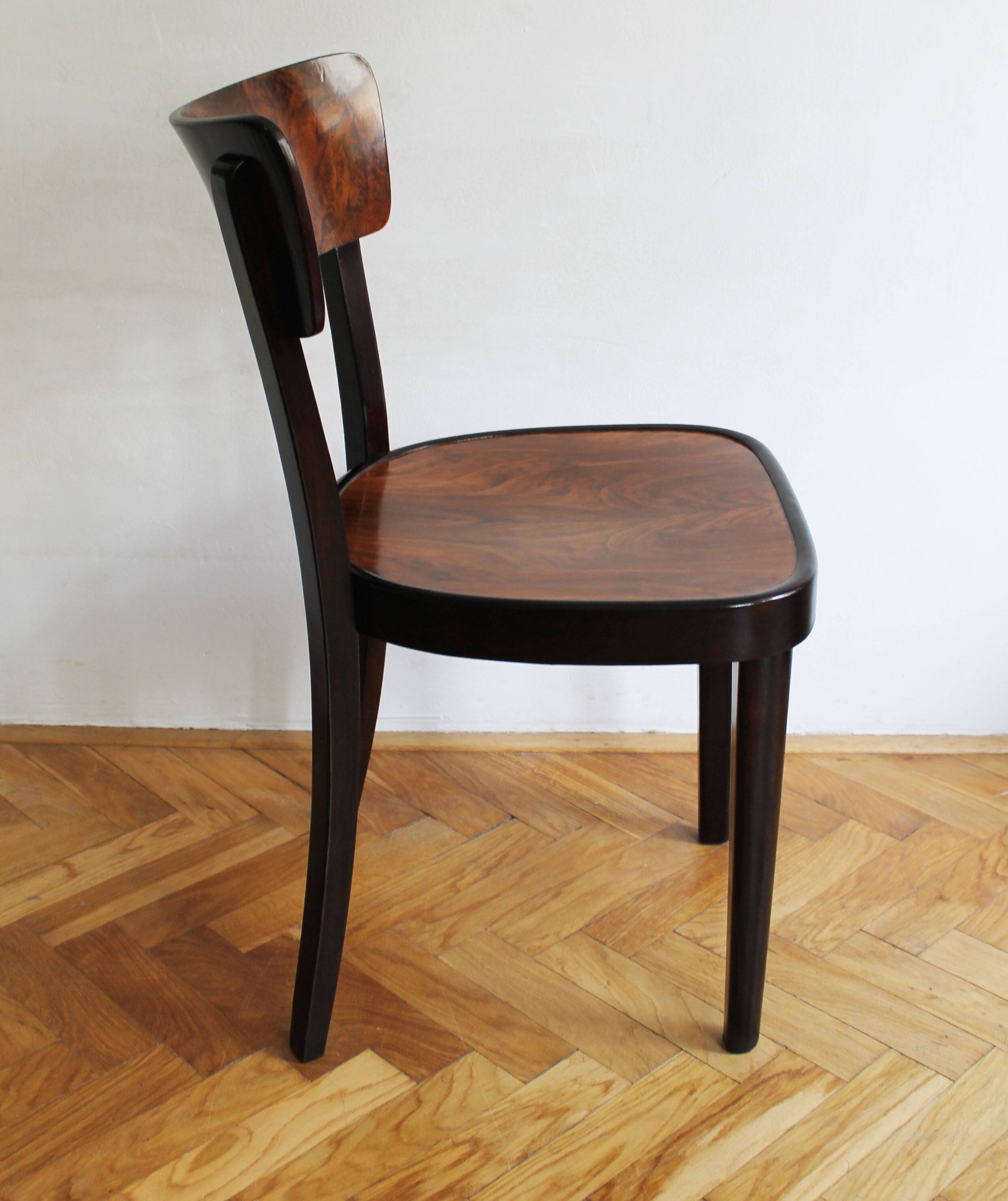 Chaise de salle à manger des années 1930 Modèle A 524 3/4 par Thonet