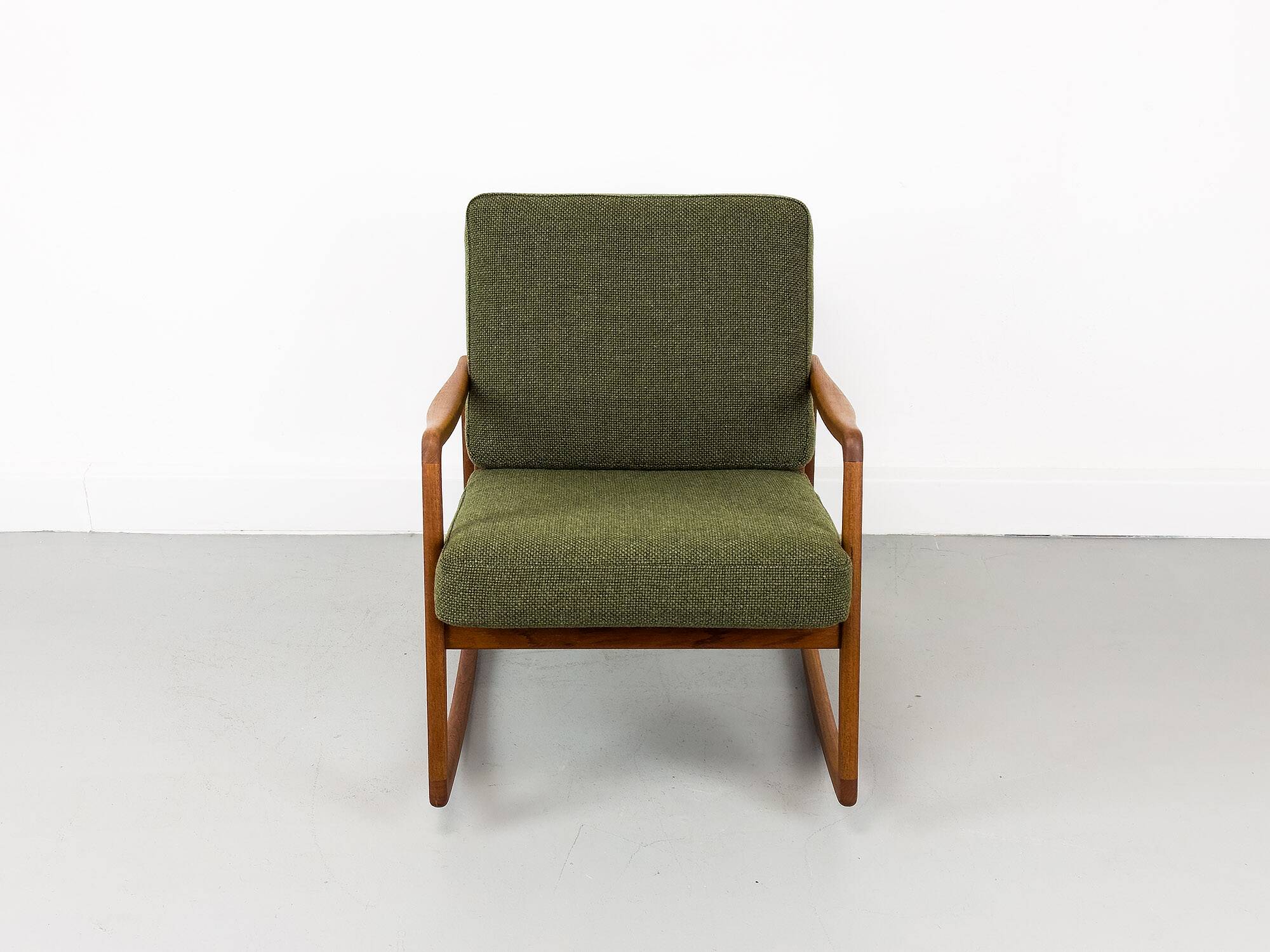 Danish Teak Rocking Chair by Ole Wanscher for France & Son, 1960s