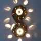 Space age ceramic wall lamp , 1970