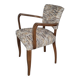 Restored bridge armchair with Nobilis fabric