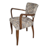 Restored bridge armchair with Nobilis fabric.