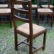 Suite de 17 chaises paillées à haut dossier
