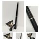 Porte stylo zoomorphe chat bronze patine noir design vintage