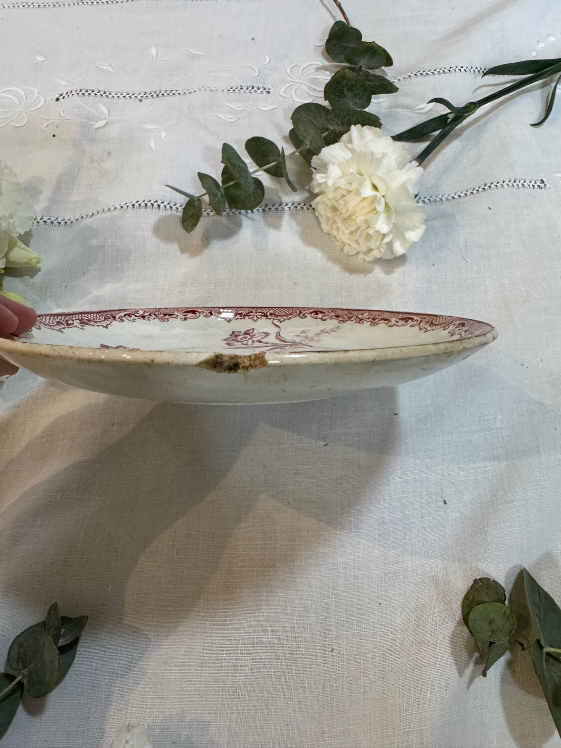 Fontanges Plate Sarreguemines