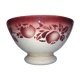 Ancient pink decor faience bowl