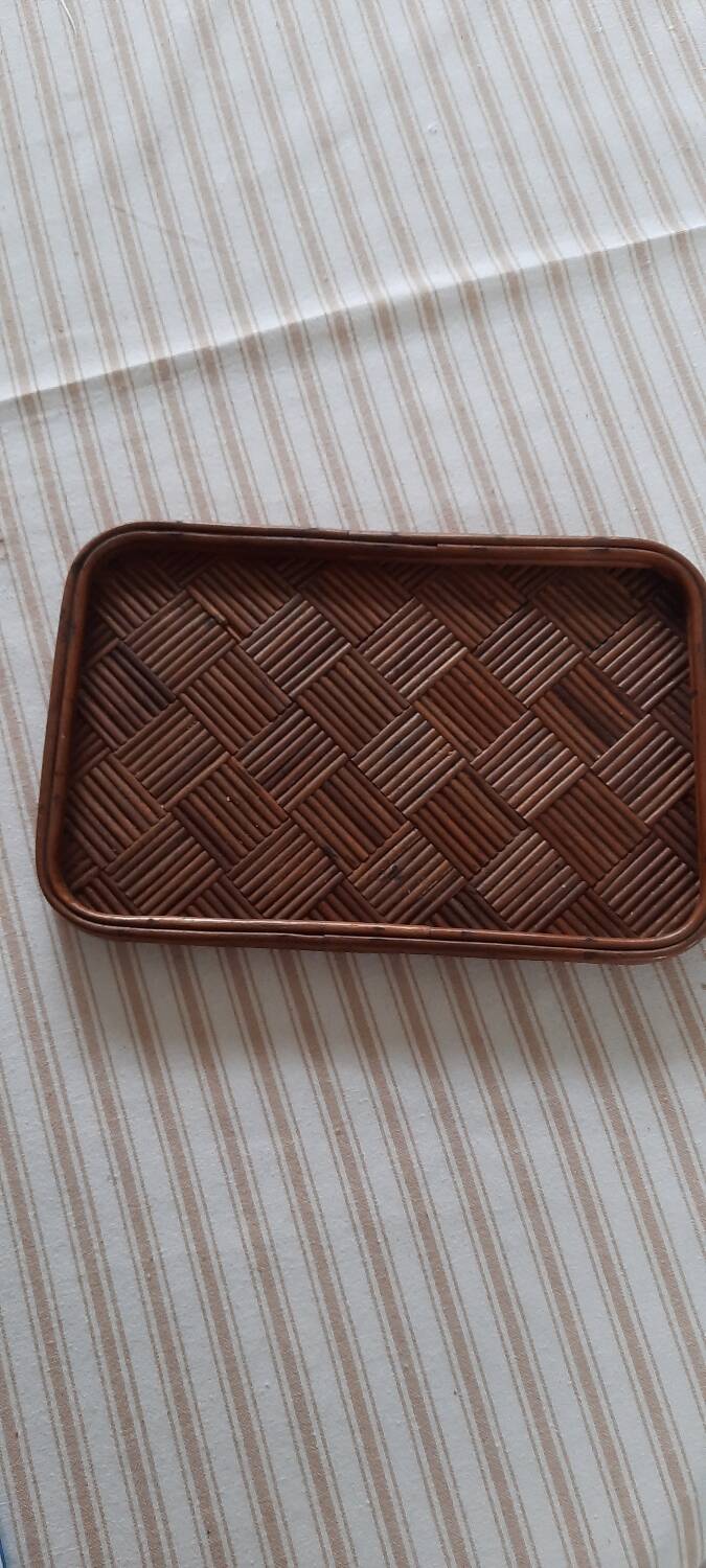 Rattan tray