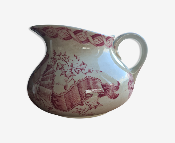Ancien broc a eau signe k&g luneville