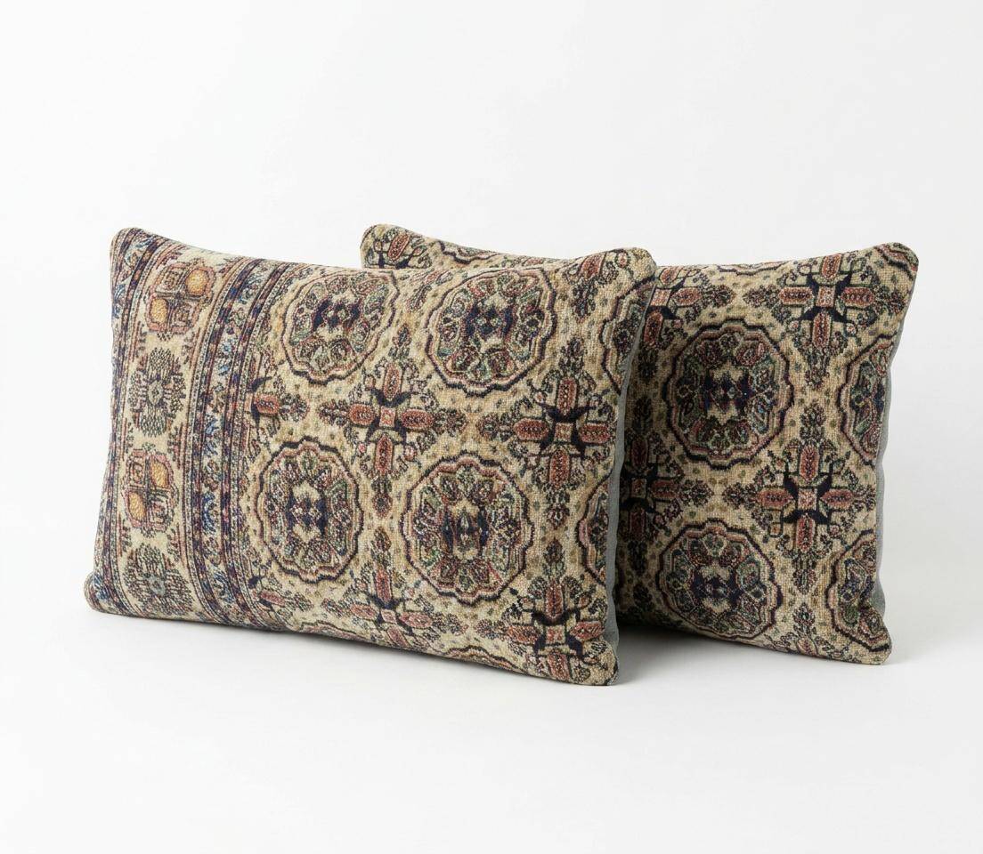 Set of 2 vintage Turkish cushion covers 41x61 cm