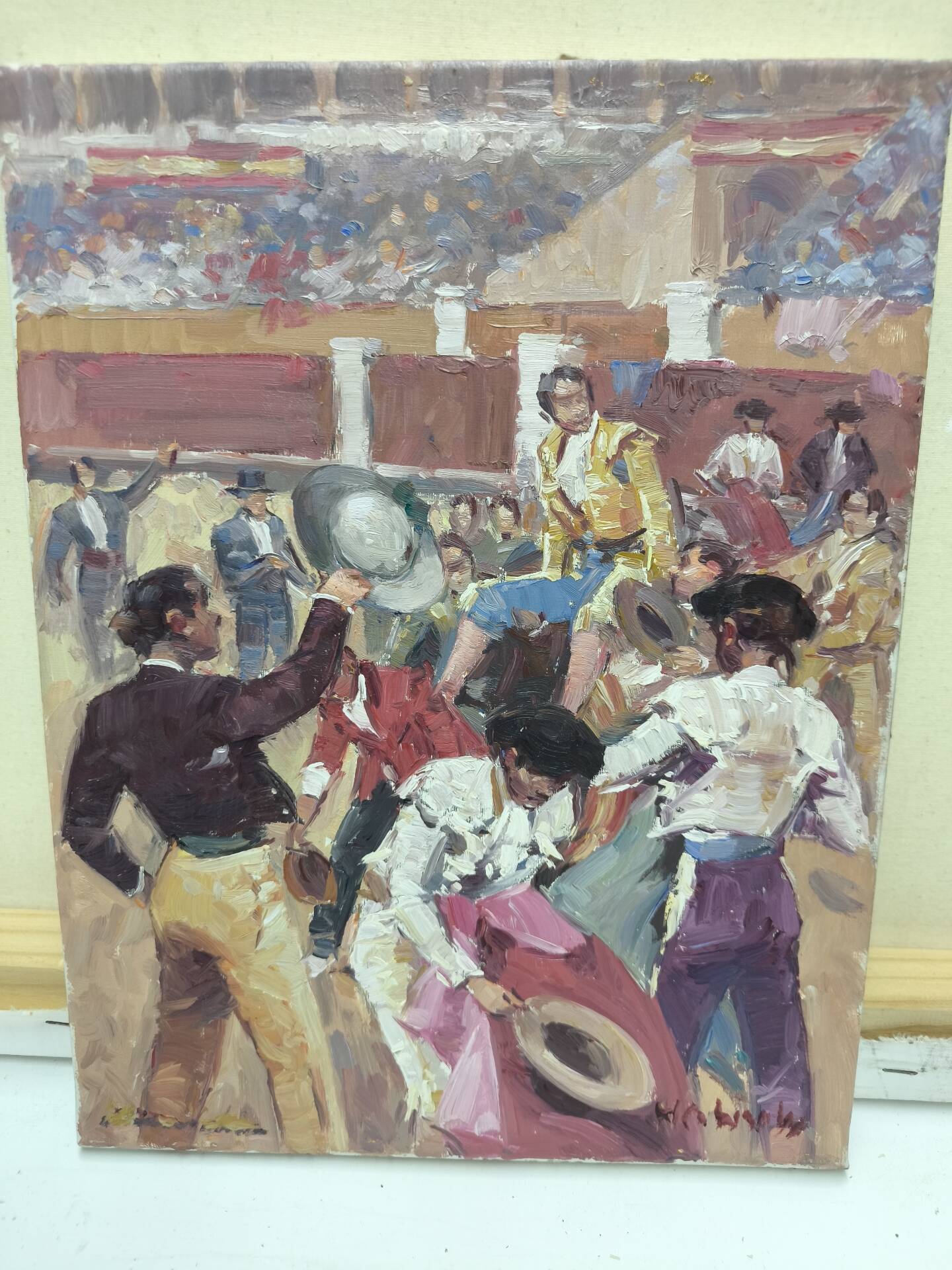 Traditional Bullring Celebration painting