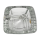 SKLO UNION Ashtray with pestle • 1960 • Czechoslovakia • Pressed glass