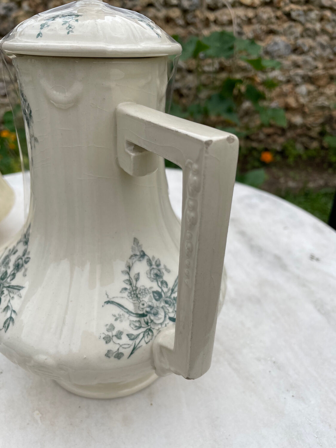 Pourer and sugar iron earth Gien