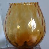 Amber glass or crystal bowl