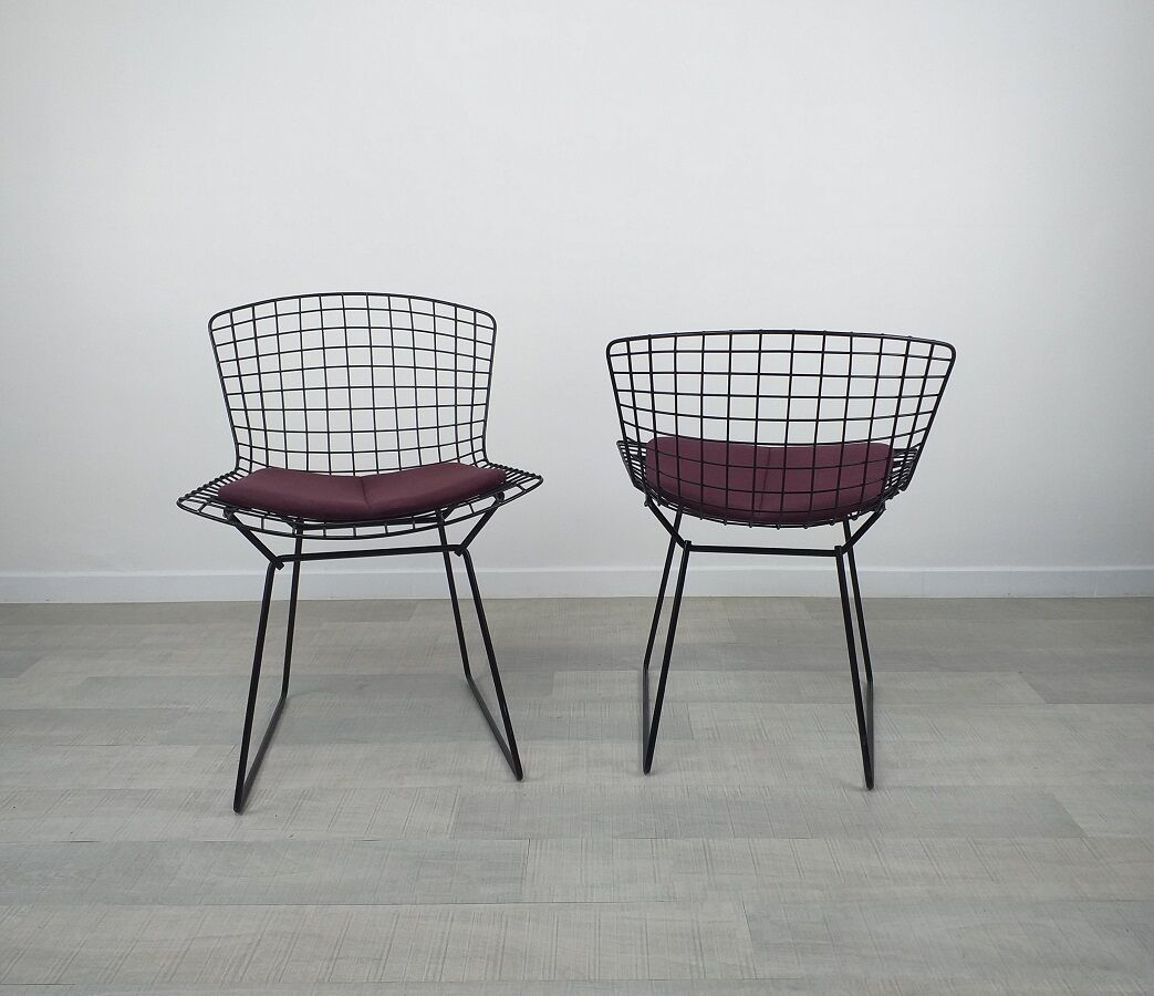 Chair Wire design Harry Bertoia Knoll 70s vintage