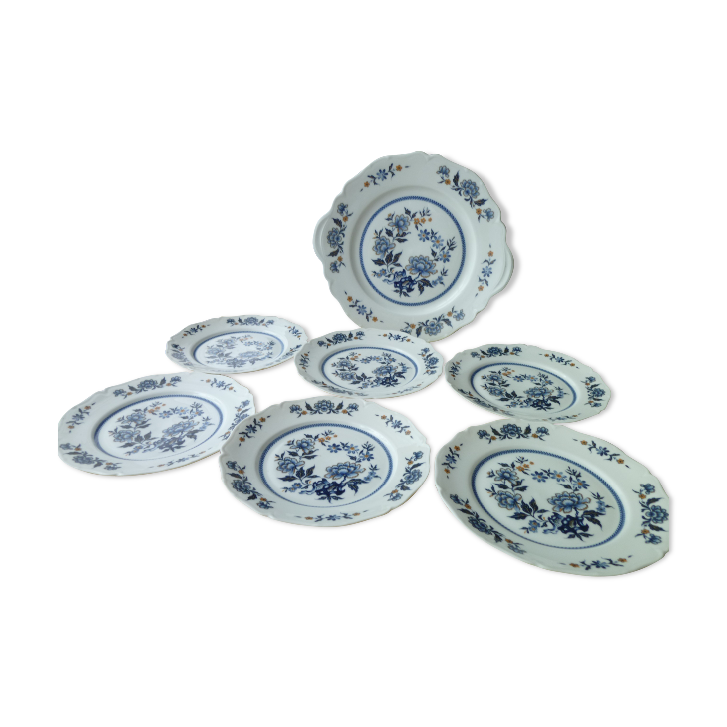 Sake service, dessert in Sologne Porcelain