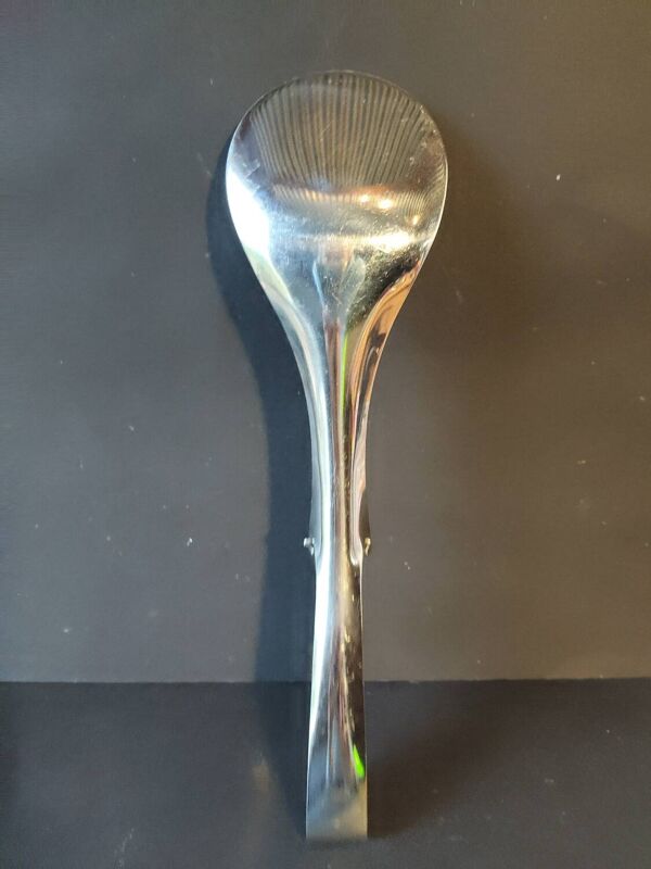 Pince à salade moderniste gulden – inox poli – années 70