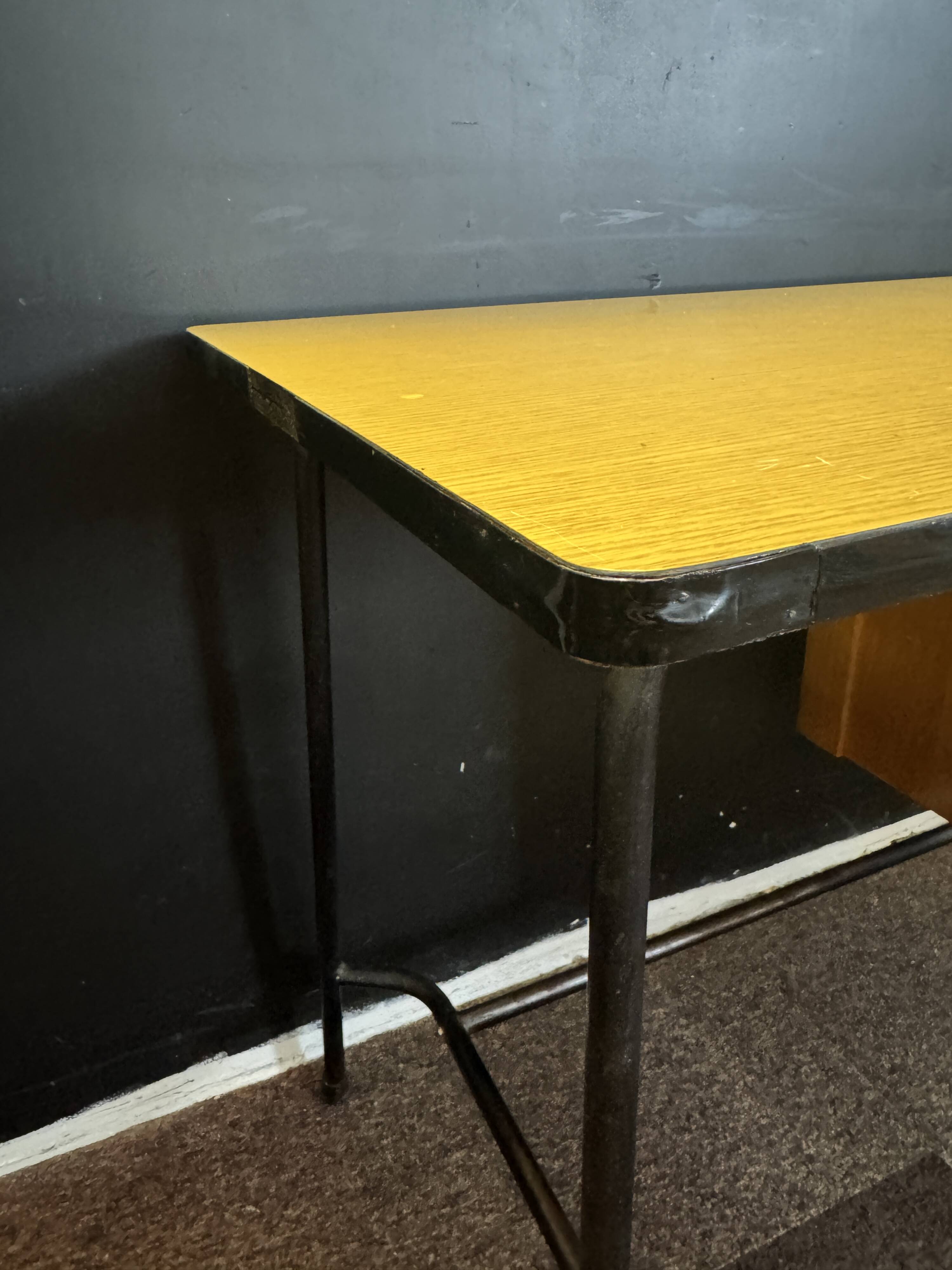 Industrial desk with 3 drawers
