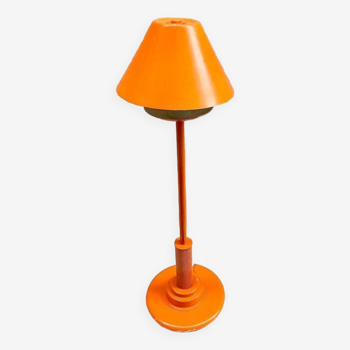 Orange floor lamp by Aluminor