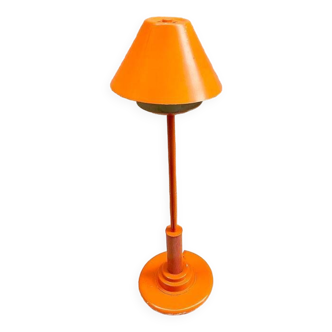 Orange floor lamp by Aluminor