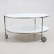 Round coffee table in opaline glass Ikea 1980 Sweden