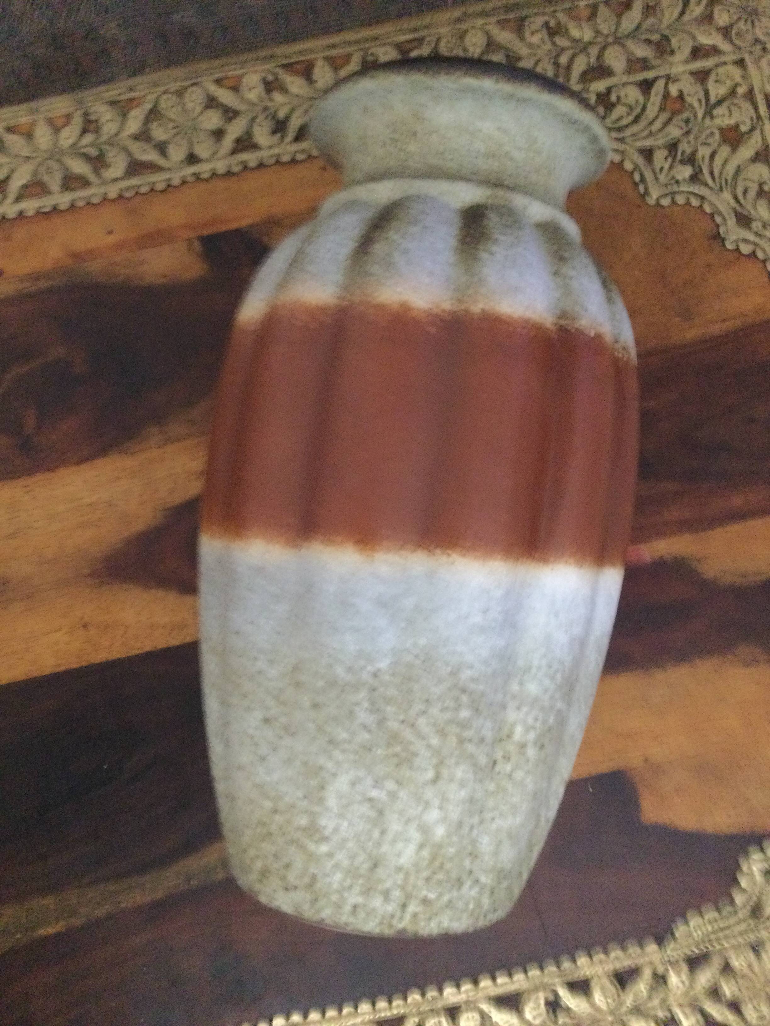 Vintage floor vase Scheurich 292 Ceramic W. Germany 40 cm