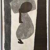 Lithographie originale Sleeping Infant édition II de Gregorio Prestopino numérotée et signée. 55/60 vers 1960.