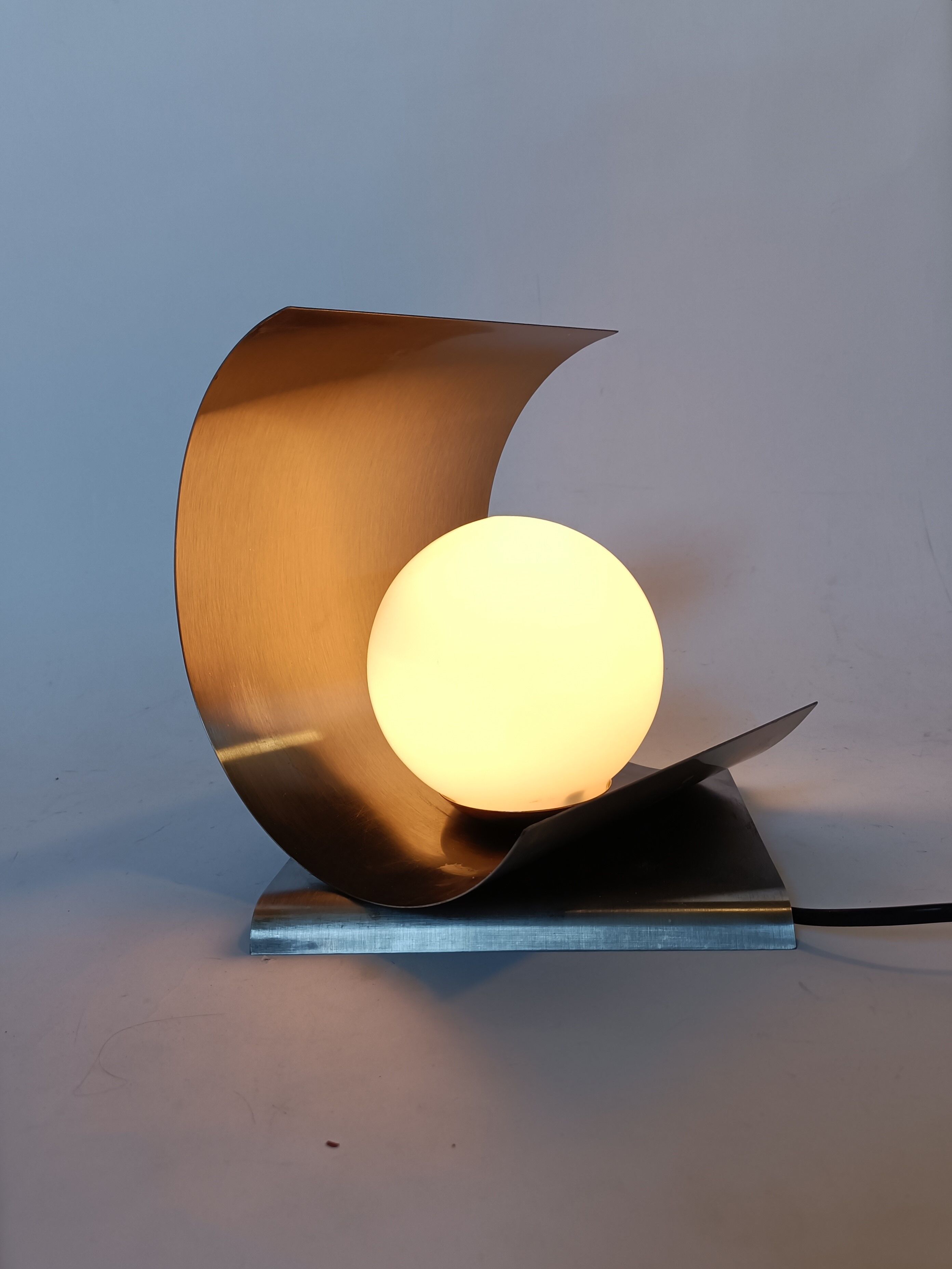 Modular lamp brushed aluminum 1970