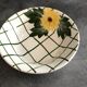 Cup vintage in ceramic enamelled signed fleur peinture decoration