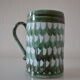 Vintage ceramic beer mug hallstatt austria