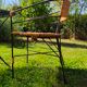 Table de jardin et chaise en fer forgé